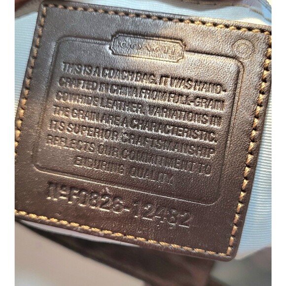 COACH 14282 bronze Madeline double handledl metaillic leather Satchel handbag - Picture 10 of 15